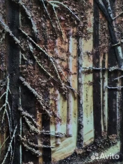 Картина Шишкина в технике флористическая живопись