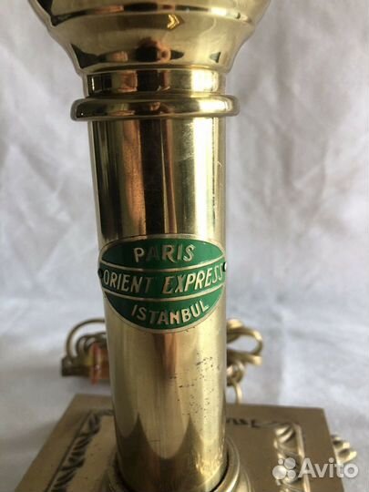 Настольная лампа Париж Восточный Экспресс Латунь