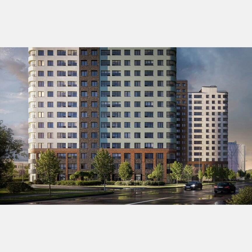 2-к. квартира, 54,5 м², 10/17 эт.