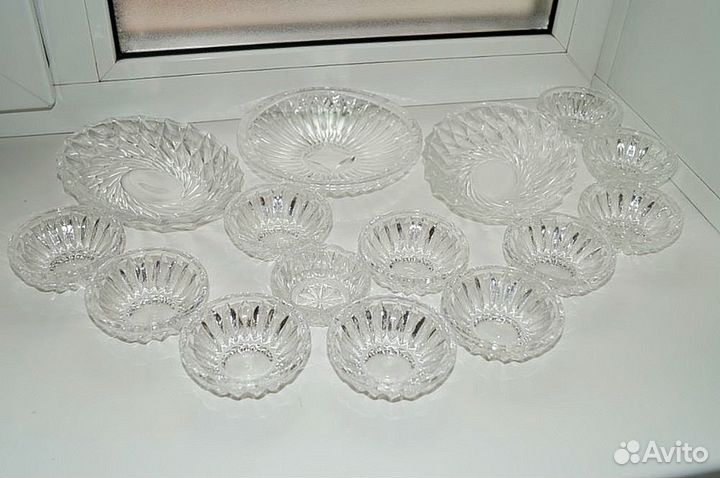 Посуда СССР хрусталь розетницы для варенья и икры