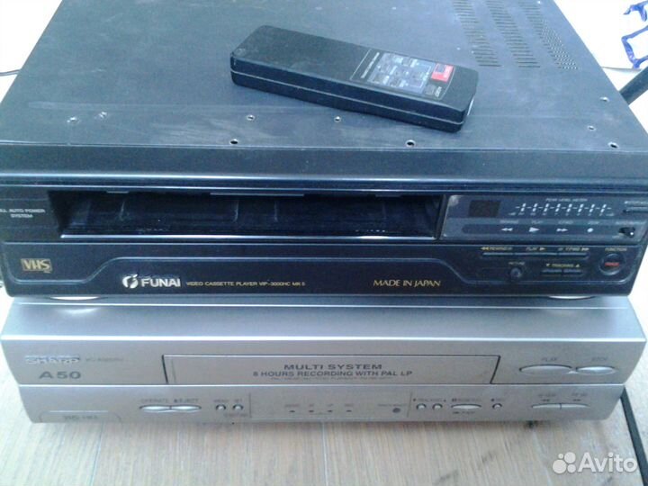 Видеомагнитофоны vhs funai VIP-3000 HC, Sharp VC-A