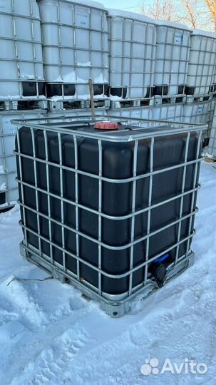 Еврокуб черный 1000л(чистый)