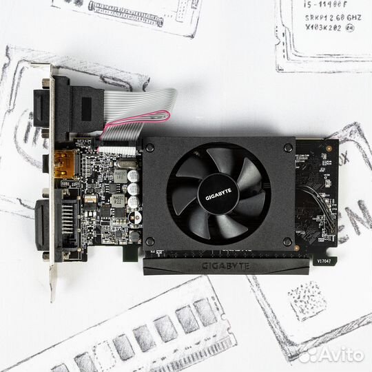 Видеокарта gigabyte GeForce GT 710 LP D5 2Gb