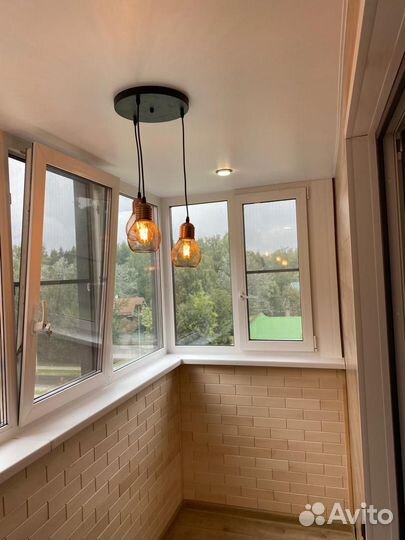 Отделка с утеплением балкон под ключ