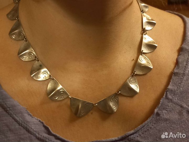 Колье из серебра, антик, Германия