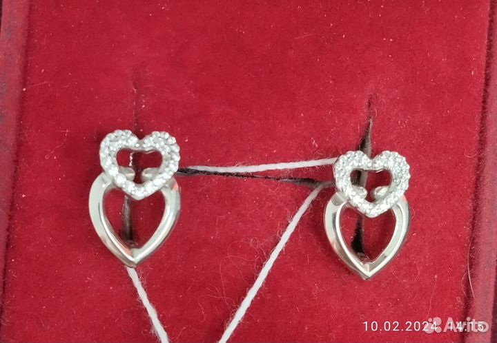 Серьги серебряные 925 2,43г (арт 113522) сп29
