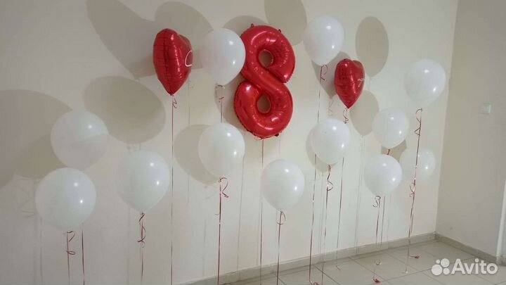 Шарики с гелием. Шары сердца.шарики с рисунком