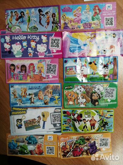 Вкладыши киндер сюрприз