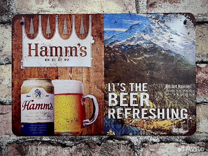 Декор на стену Hamm's Beer