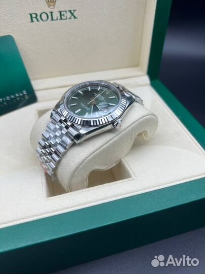 Часы Rolex DateJust 36mm Silver Green