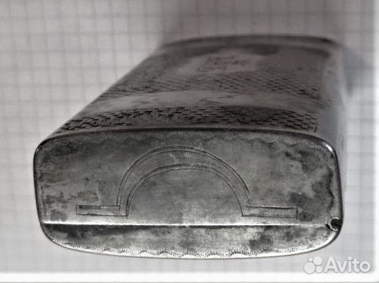 Табакерка, портсигар, царское серебро 84 проба