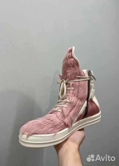 Rick owens geobasket pink pony