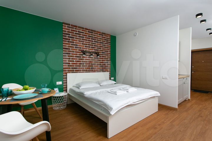 Квартира-студия, 30 м², 1 кровать