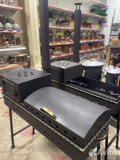 Мангал с крышкой