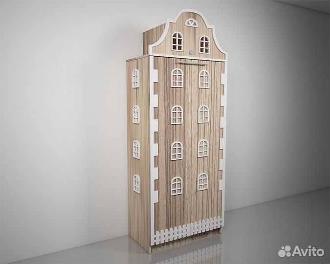 Подъемная откидная шкаф кровать домик детская Б-40