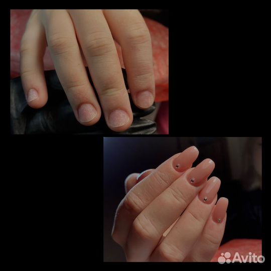 Наращивание ногтей, маникюр