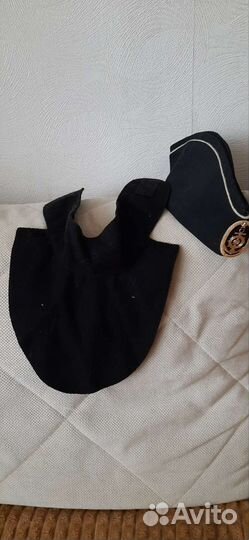 Пилотка и манишка, ремень натуральная кожа вмф