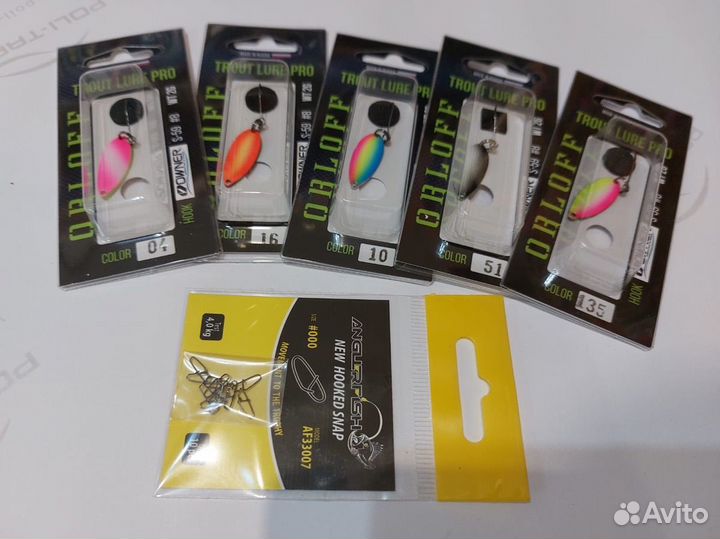 Форелевые блесна ручной работы и карабины