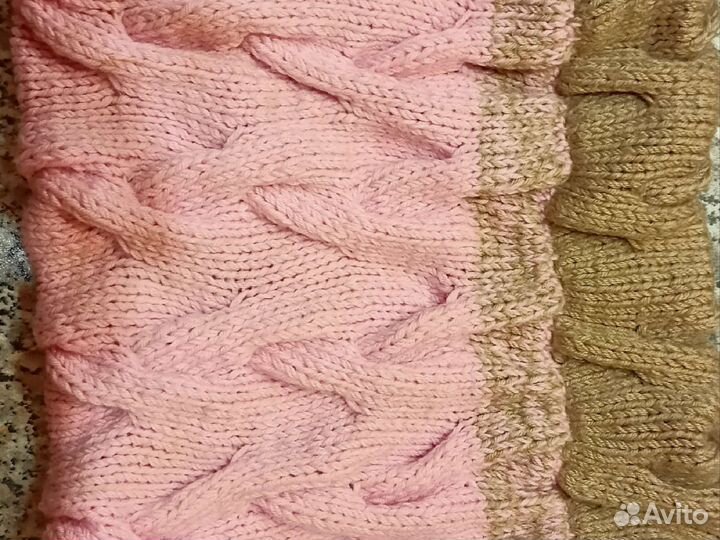 Комплект шапка и снуд для девочки