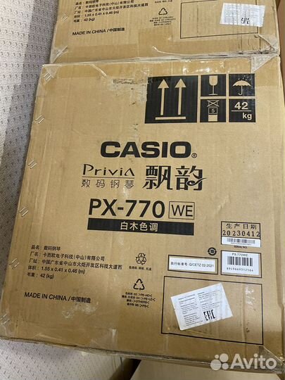 Новое Casio Privia PX-770 BK WE Цифровое пианино
