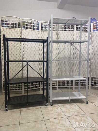 Полка- стеллаж для хранения складной металл