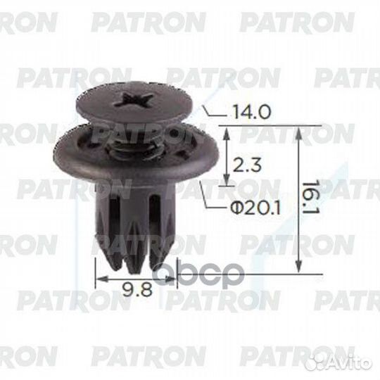 Клипса пластмассовая P370132A patron
