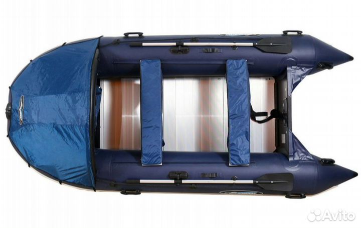 Надувная лодка gladiator D470AL темно-синяя