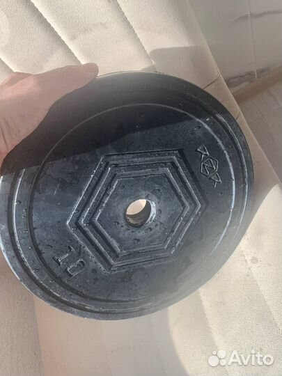 Блин для штанги 10 кг