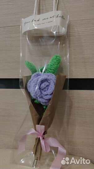 Вязанные мини-букеты