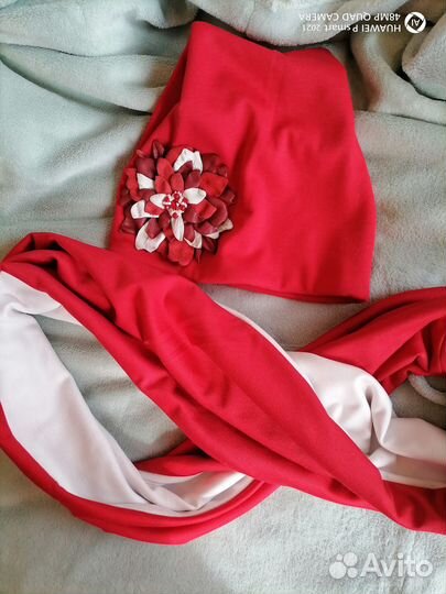 Комплект шапка и шарф женские