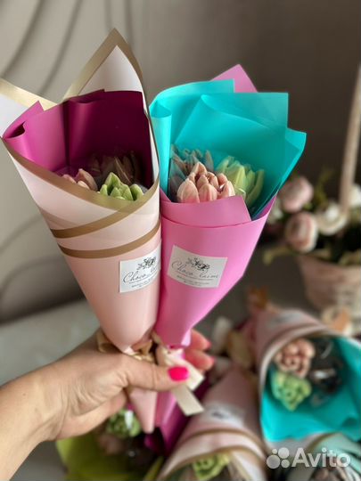 Тюльпаны из шоколада на 8 марта