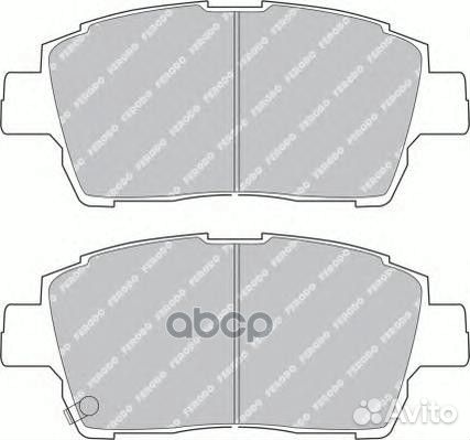 Колодки тормозные дисковые передние Ferodo FDB1