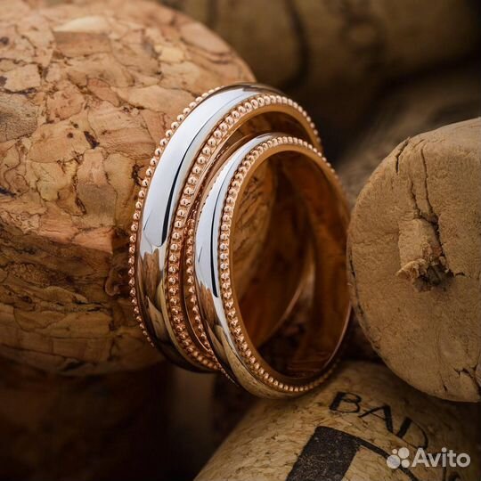 Обручальные кольца из комбинированного золота