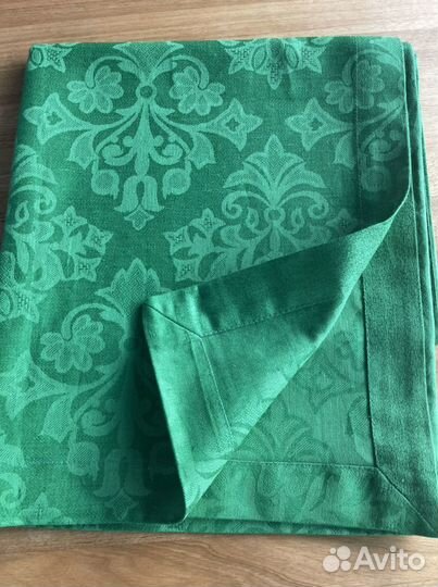 Скатерть лен 100 жаккард