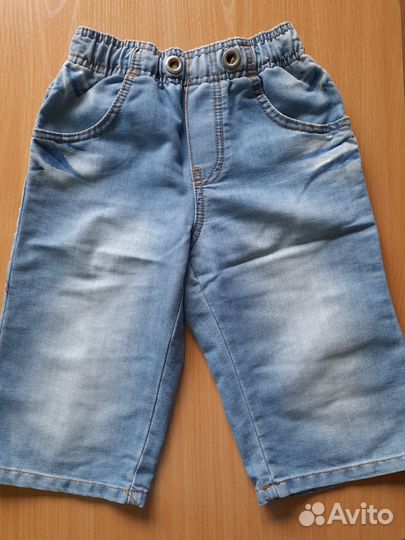 Бриджи джинсовые