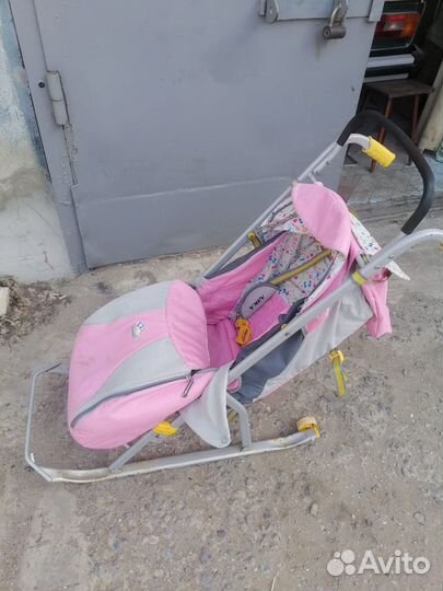 Детские санки с колесами