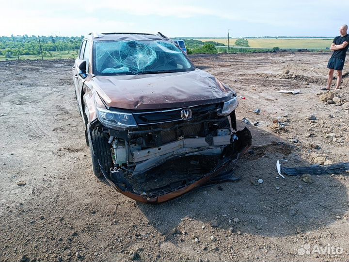 Changan CS35 Plus 1.6 AT, 2019, битый, 35 000 км