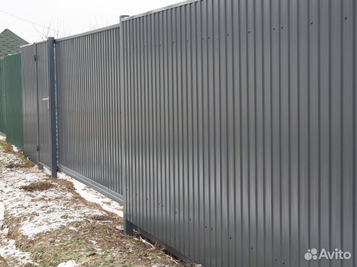 Заборы из профнастила под ключ