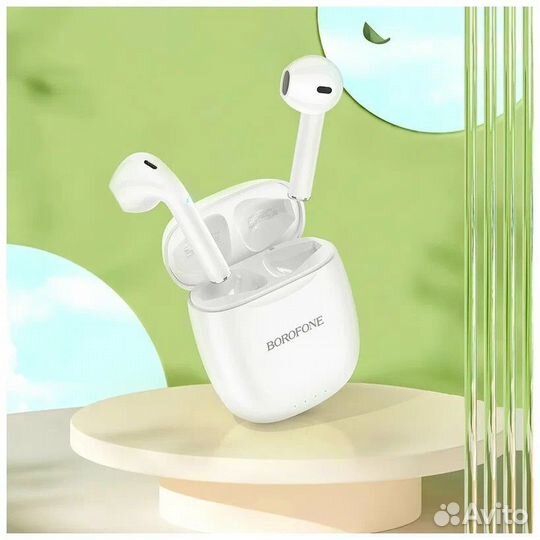 BT TWS Гарнитура borofone BW-17 White