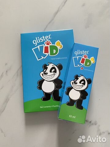 Детская зубная паста и щетки glister amway