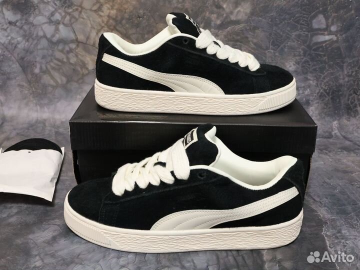 Кроссовки puma suede xl черные