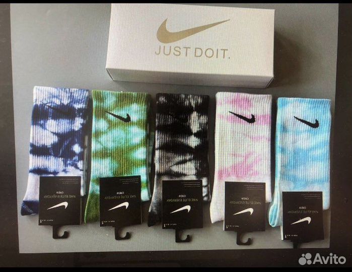 Носки nike тай дай