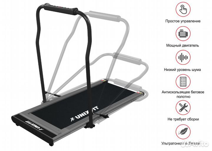 Беговая дорожка unix Fit R-300C Grey