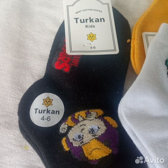 Носки детские Brawl Stars 4-6 л за 5 шт