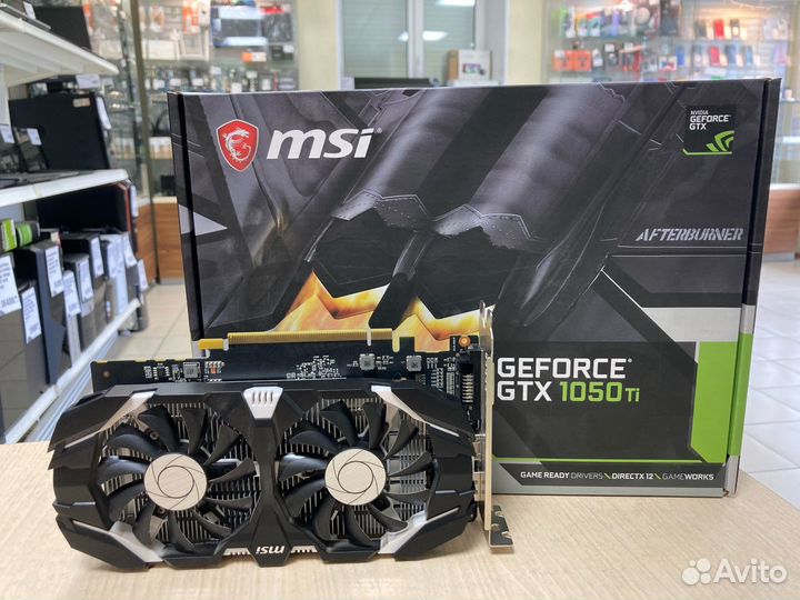 Видеокарта MSI nvidia GeForce GTX 1050TI 4Gb