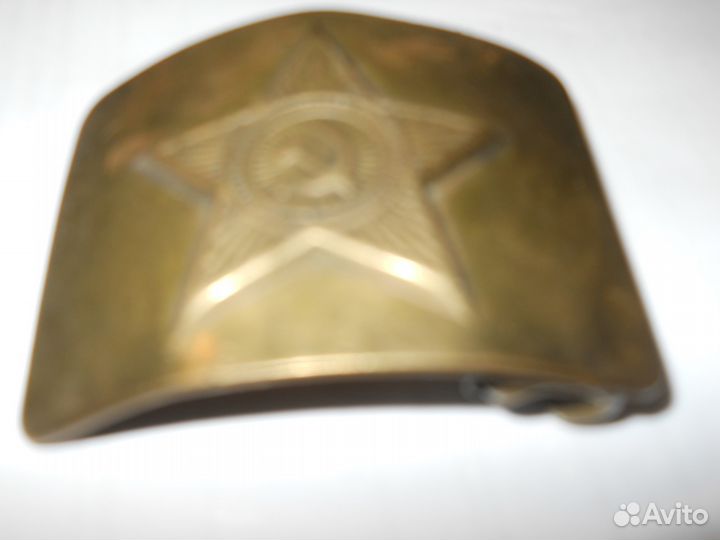 Настоящая латунная пряжка вс СССР 1960-е