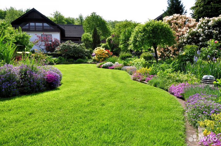 Рулонный газон Premium. Доставка, укладка