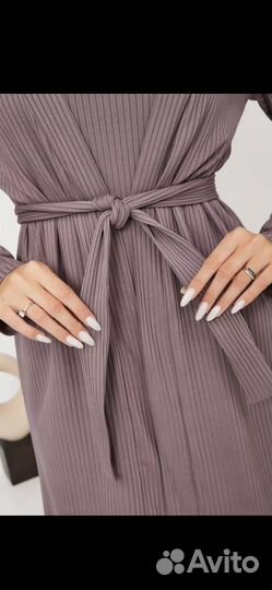 Халат женский домашний с сорочкой комплект 50-52