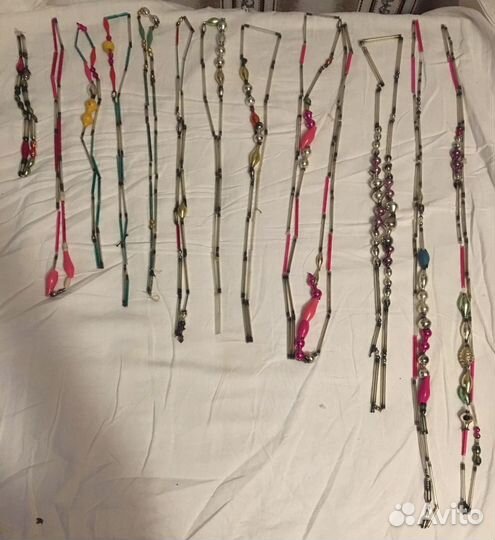 Бусы елочные новогодние стеклярус СССР