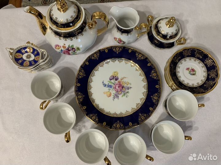 Чайный сервиз 6 персон Мэри-Энн, Мелкие цветы